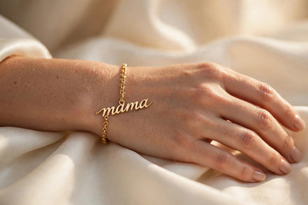 Mama Script Charm lifestyle