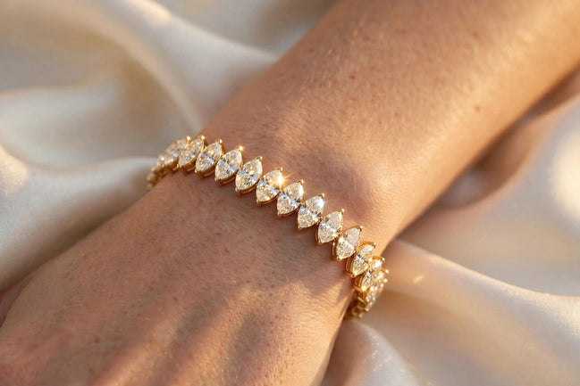 Marquise Diamond Tennis Bracelet lifestyle