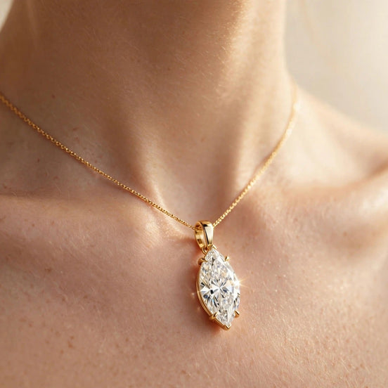 Marquise Solitaire Pendant lifestyle