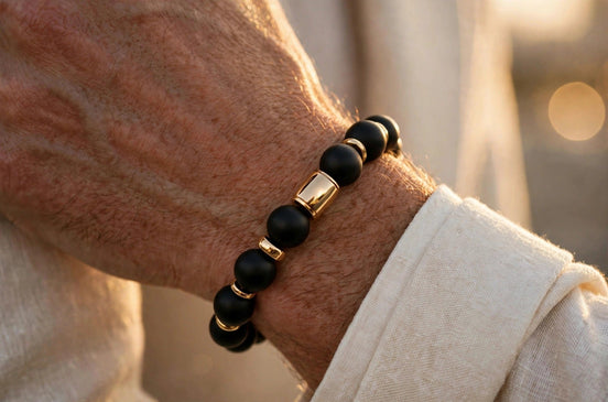 Matte Onyx Gold Bracelet lifestyle