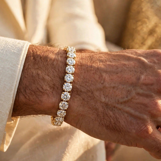 Men's Diamond Tennis Bracelet lifestyle