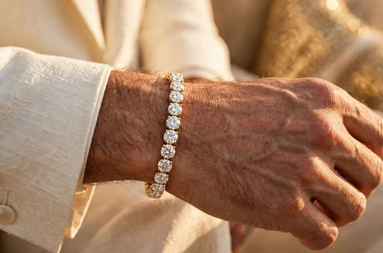 Men's Diamond Tennis Bracelet lifestyle