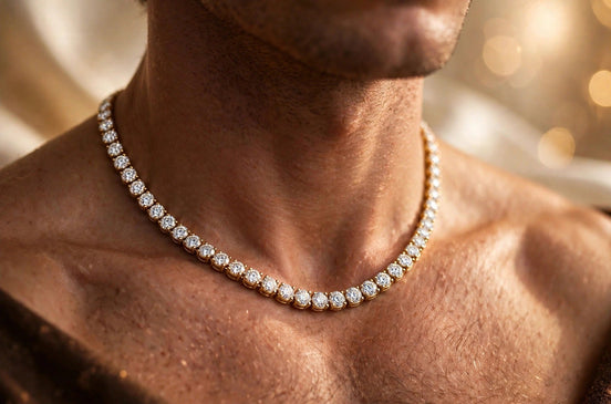 Men’s Diamond Tennis Chain lifestyle
