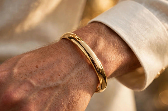 Men's Gold Bangle lifestyle