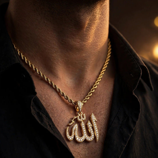Allah Diamond Pendant lifestyle