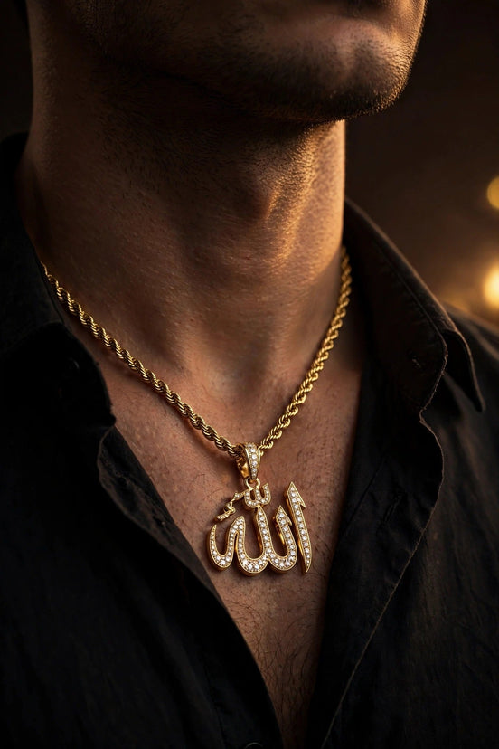 Allah Diamond Pendant lifestyle