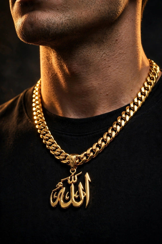 Allah Gold Pendant lifestyle