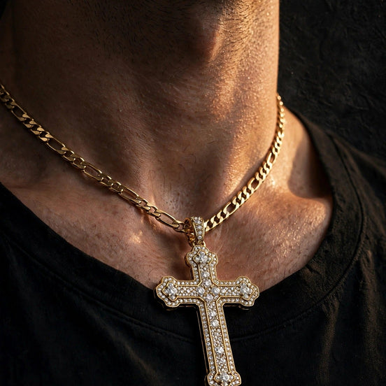 Crucifix Diamond Pendant lifestyle