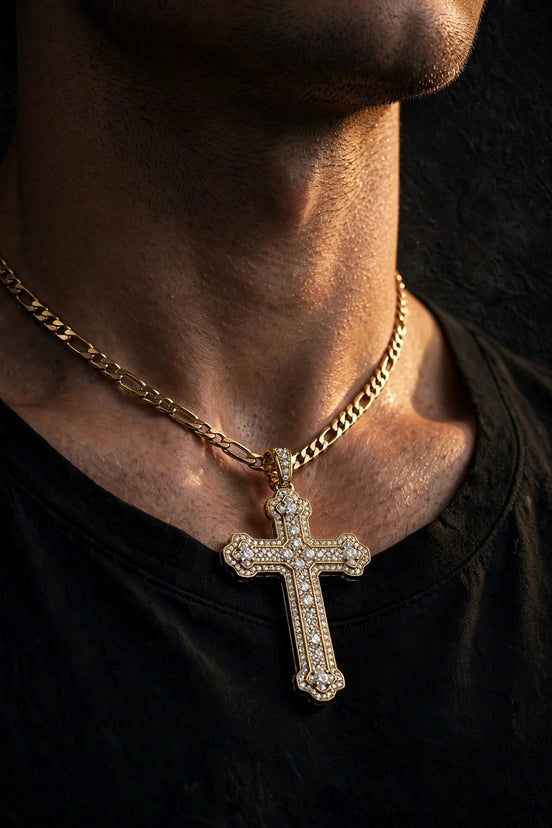 Crucifix Diamond Pendant lifestyle