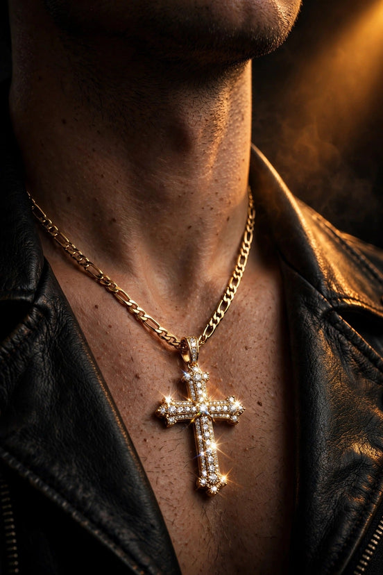 Diamond Cross Pendant lifestyle