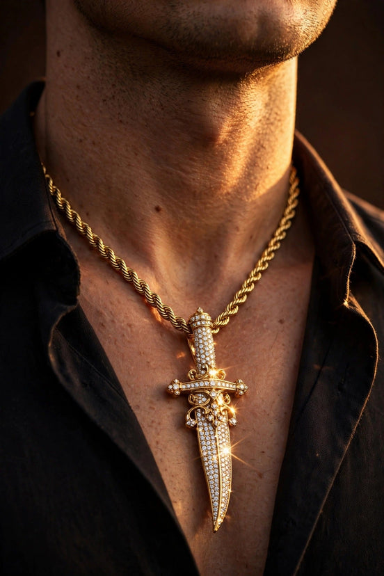 Diamond Dagger Pendant lifestyle