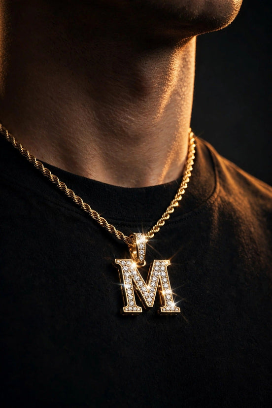 Diamond Initial Pendant lifestyle