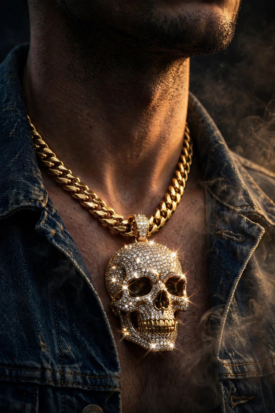 Skull Diamond Pendant lifestyle