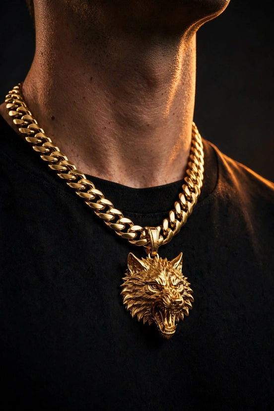 Wolf Head Pendant lifestyle