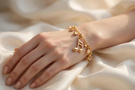 Music Note Charm lifestyle