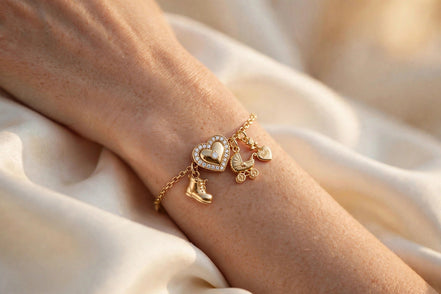 New Baby Heart Charm lifestyle