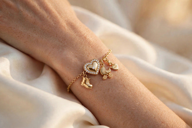 New Baby Heart Charm lifestyle