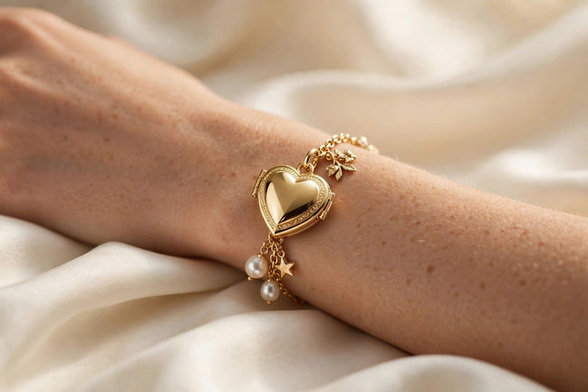 Openable Heart Locket Charm lifestyle