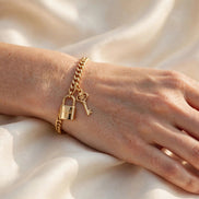 Padlock and Key Charm Set lifestyle