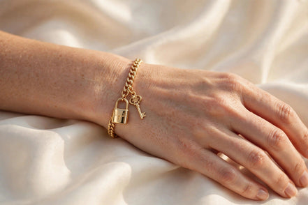 Padlock and Key Charm Set lifestyle