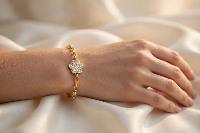 Paw Print Diamond Charm lifestyle