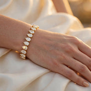 Pear-Shaped Tennis Bracelet lifestyle