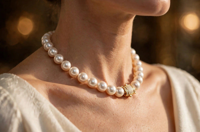 Pearl Strand Diamond Clasp lifestyle