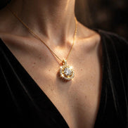 Diamond Halo Pendant lifestyle