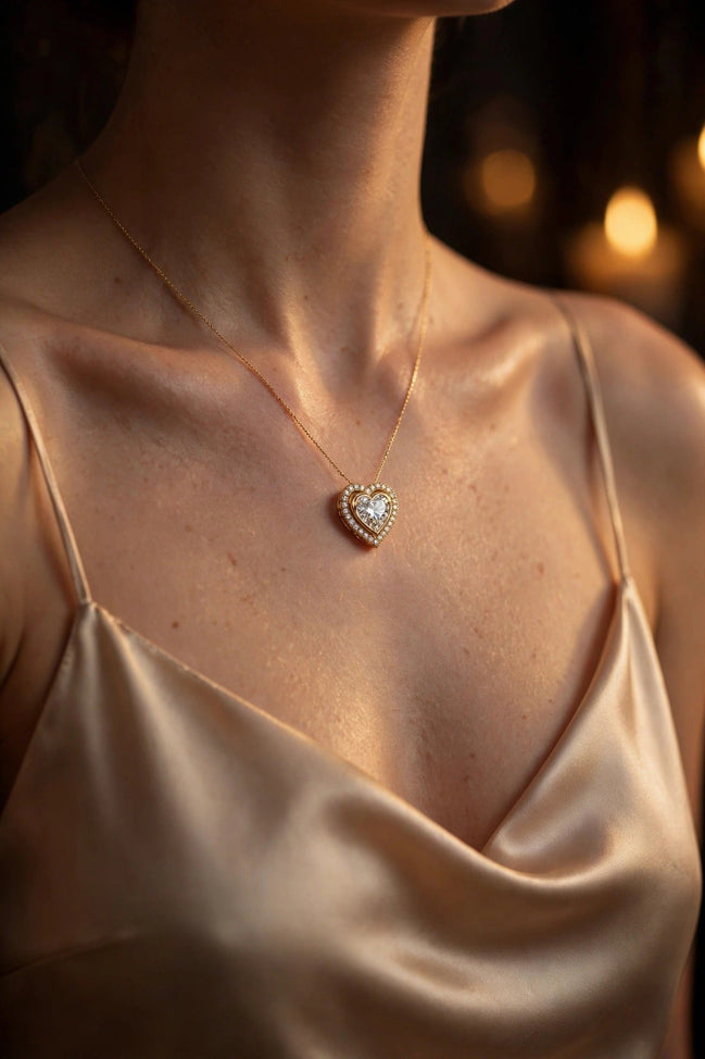 Diamond Heart Pendant lifestyle
