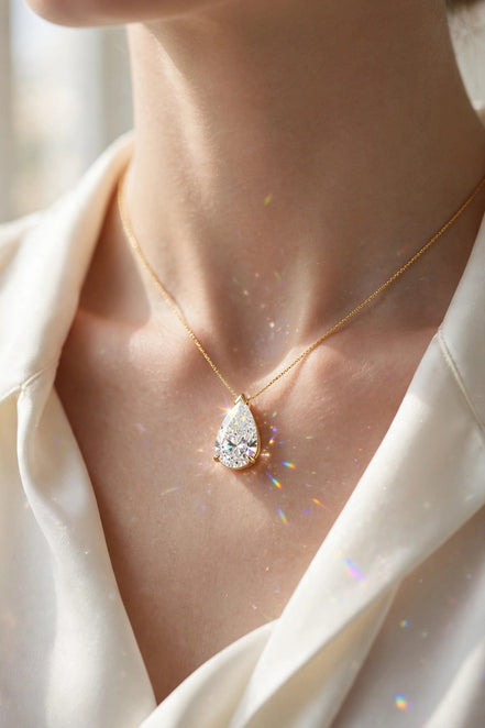 Pear Diamond Pendant lifestyle