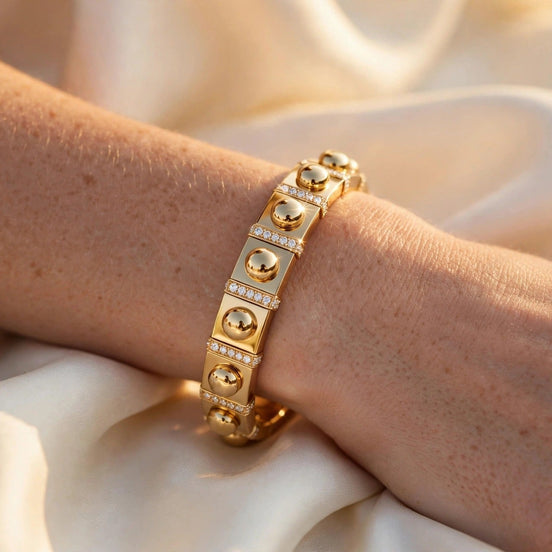 Rivet Diamond Bangle lifestyle