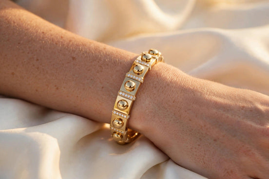 Rivet Diamond Bangle lifestyle