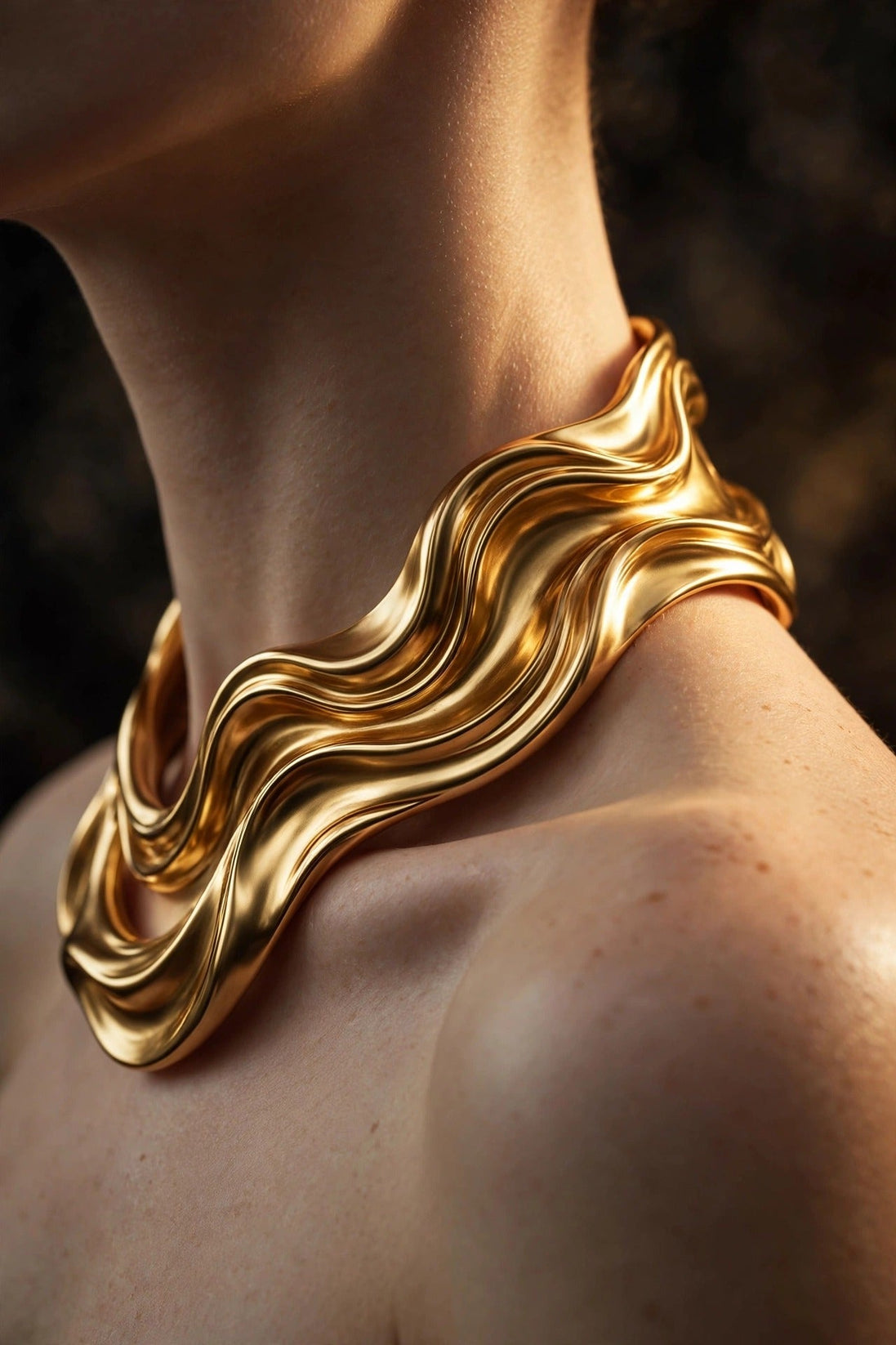 Sculpted Collar Necklace lifestyle
