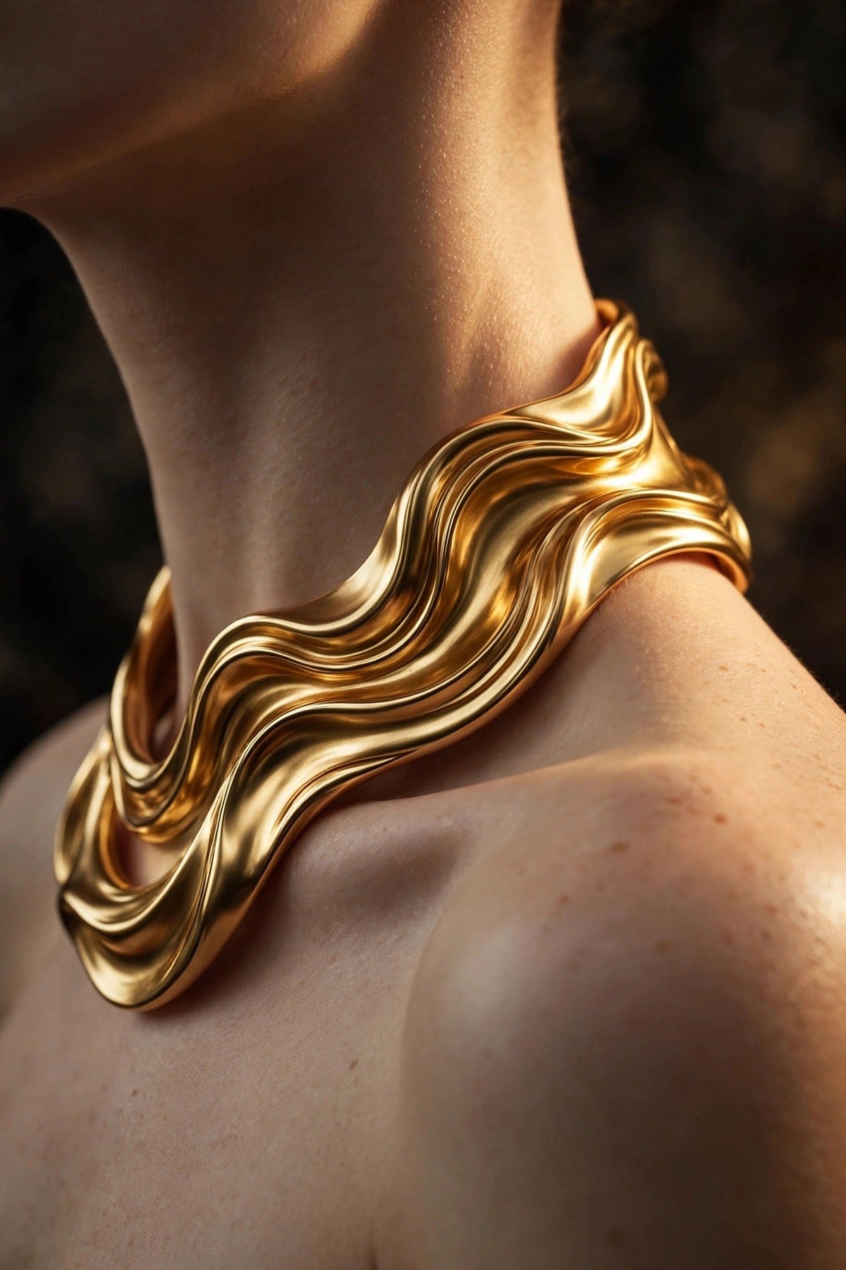 Sculpted Collar Necklace lifestyle