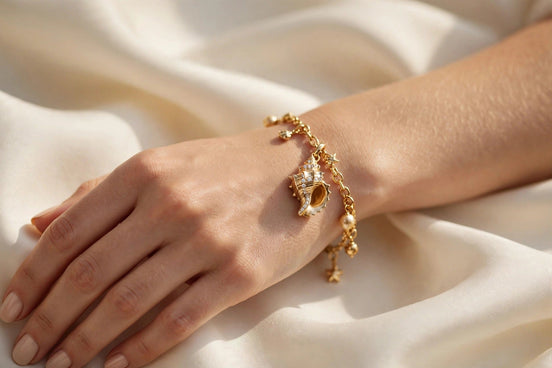 Seashell Diamond Charm lifestyle