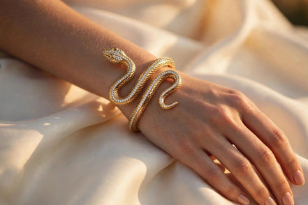 Serpent Diamond Cuff lifestyle
