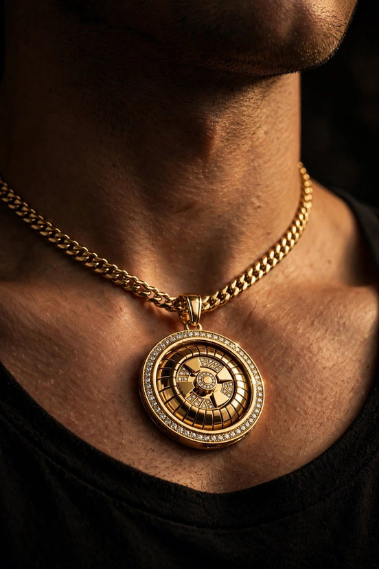 Spinner Medallion Pendant lifestyle