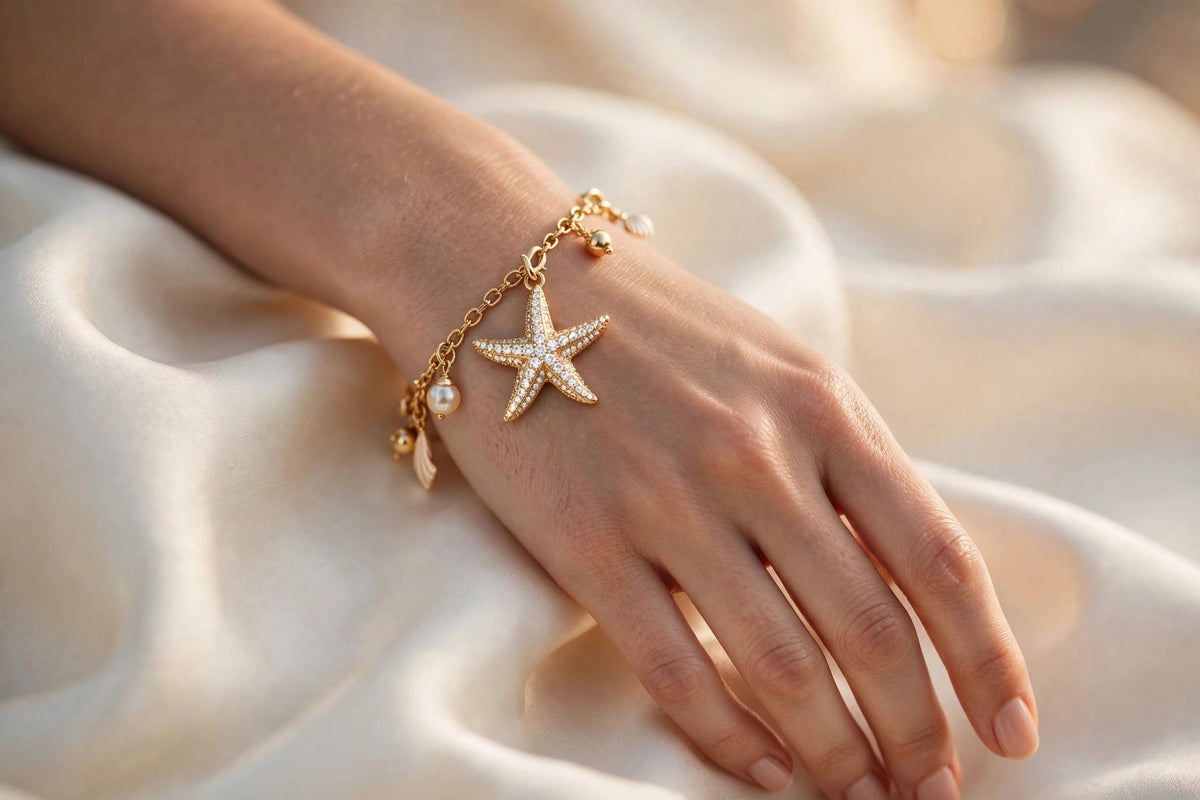 Starfish Diamond Charm lifestyle