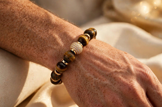Tiger Eye Gold Bracelet lifestyle
