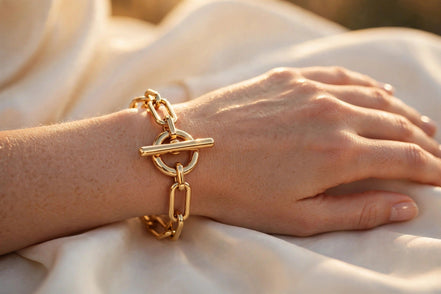 Toggle-Front Chain Bracelet lifestyle