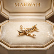 Airplane Diamond Charm