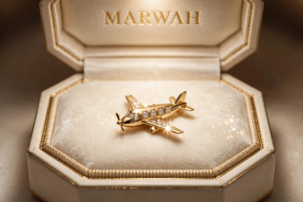 Airplane Diamond Charm