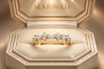 Alternating-Shape Eternity Band