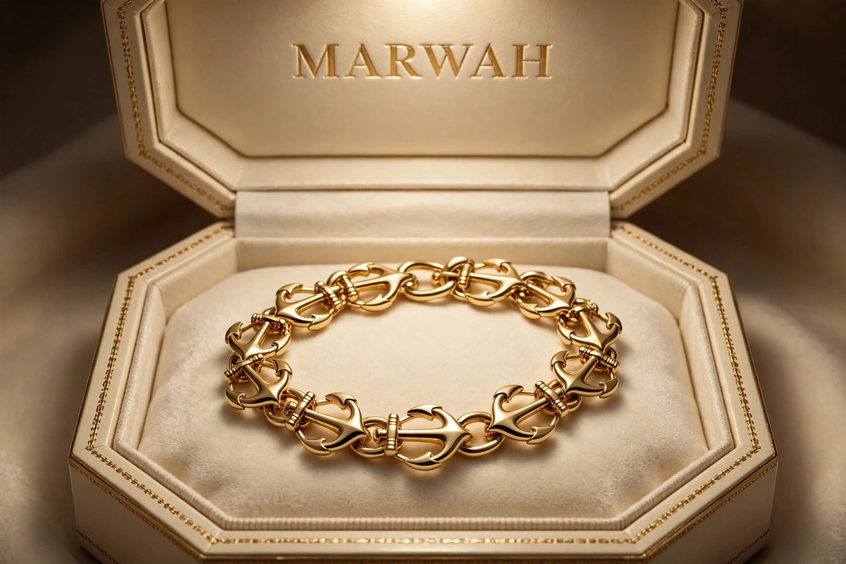Anchor Gold Bracelet