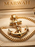 Anchor Gold Pendant in the MARWAH ivory box