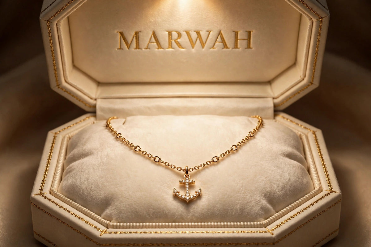 Anchor Charm Chain Necklace