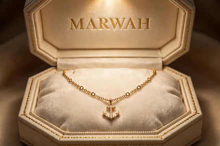 Anchor Charm Chain Necklace