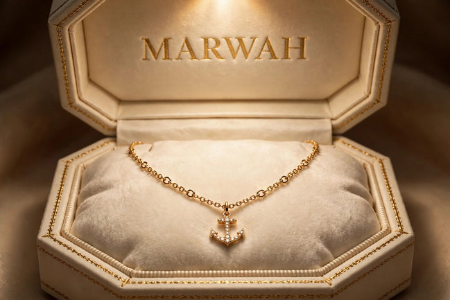 Anchor Charm Chain Necklace