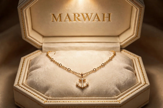 Anchor Charm Chain Necklace