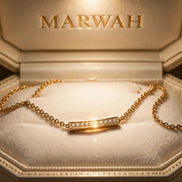 Diamond Bar Chain Necklace